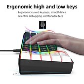 voordelige Toetsenborden-bedraad gamingtoetsenbord klein rgb-membraan-gamingtoetsenbord met achtergrondverlichting ultracompact mini waterdicht toetsenbord voor pc-computergamers