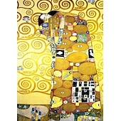 abordables Impressions Célèbres-célèbre toile d&#039;art mural gustav klimt le baiser adele bloch bauer impressions et affiches photos peinture en tissu décoratif pour salon photos sans cadre
