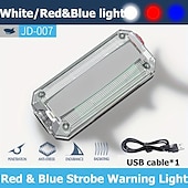 preiswerte Briefkastenlampen-1 Stück 5 W Taschenlampen &amp; Campinglichter Arbeitsscheinwerfer Multi-Funktion Mehrfachnutzung mit Beleuchtungsfunktion Kühles Weiß Rot 3.7 V 20 LED-Perlen