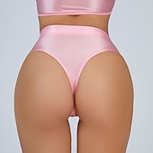 levne pole dancewear-Taneční kostýmy Exotické taneční oblečení tanec u tyče Spodní prádlo Čistá Barva Dámské Výkon Trénink Vysoký Polyester