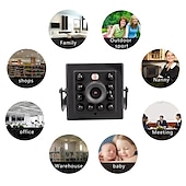 preiswerte IP-Kameras-HQCAM IP  Kamera 1080P HD 4K 8MP Mini Mit Kabel PoE Bewegungserkennung Fernzugriff Full HD Innen Unterstützung