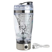 cheap Kitchen Appliances-Portable USB Rechargeable Protein Shaker Bottle Electric Mixer Cup