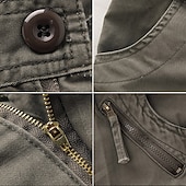 economico Pantaloni cargo-Per uomo Pantaloni cargo Pantaloni Compatto Pantaloni da lavoro Multi tasca Liscio Traspirante Leggero Lunghezza intera Giornaliero Abbigliamento di strada Cotone Pantaloni Scarpe sportive Verde