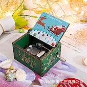 preiswerte Event &amp; Party Supplies-entzückende, antik geschnitzte, handgekurbelte Spieluhr aus Holz – perfektes Weihnachtsgeschenk für Kinder, Mama, Papa, Freunde und mehr!