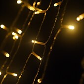 billige Julelys-led juletrelys jule foss dekorasjon lys med topper 350 lysdioder 8 moduser innendørs solenergi utendørs lysstreng til hagefest hjemme ferie jul halloween Thanksgiving day