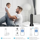 levne Pokojové infračervené kamery-hd 1080 wifi bezdrátová kamera se otáčí o 360 stupňů mobilní telefon dálkové noční vidění domácí vnitřní monitor