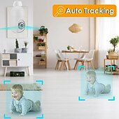 cheap Indoor IP Network Cameras-1080P HD Wireless WiFi Bulb Camera 2MP Light Socket IP Camera for Home Security Recording Indoor&amp;Outdoor Two Way Audio PTZ Camera Baby Monitor with Night Vision Motion Tracking Auto Tracking