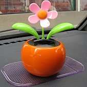 billiga Hängen och dekor till bilen-2st ny modesoldriven dans gungande animerad blomma leksak bil styling heminredning prydnad