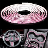 halpa Sisätilan DIY-tuotteet-starfire 5m bling auton verhoilu itsekiinnittyvä bling auton sisäpuolen auton lisävarusteet naisille auton kojelautakoristeet