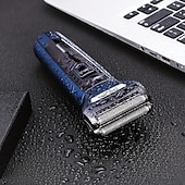 ieftine Epilat &amp; Ras-Mașină de Ras Electrică pentru Bărbați - 3 Capete de Lama Interchangeabile - Barbă Umedă  Uscată Ras Balon Nas Trimmer pentru Părul Facial - Cadouri Ideale de Ziua Îndrăgostiților pentru Bărbați