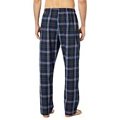 economico Pigiami-Per uomo loungewear Pigiami Set pigiama Top e pantalone del pigiama 2 pezzi A quadri Moda Informale Comoda Interni Giornaliero Cotone Comfort Bavero Manica lunga Camicia Pantalone A cordoncino Vita