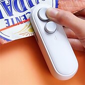 お買い得  キッチン家電-ミニバッグシーラーシール機 2 in 1 ヒートシーラーとビニール袋用カッター新しい