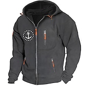 economico Felpe grafiche da uomo-Per uomo Stampe astratte Timone Felpe Manica lunga Felpe Con cappuccio Di tendenza Giornaliero Da mare Per uscire Primavera &amp; Autunno Blu scuro Grigio scuro Grigio Abbigliamento progettista S M L XL
