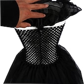 levne Klasický horor-Středa Addams předvečer Všech svatých Šaty Cosplay kostým Sukénka cosplay Dětské Dívčí Karneval Plesová maškaráda Mardi Gras Výkon Párty předvečer Všech svatých Jednoduché Halloweenské kostýmy