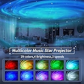 economico Lampada proiettore e proiettore laser-proiettore galattico proiettore stellare luce notturna con timer remoto e altoparlante bluetooth per la camera da letto 29 effetti di luce area più grande forme galattiche proiettore di luce per
