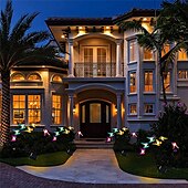 cheap Landscape Lights-Solar Garden Lights Butterfly Garden Decor Landscape Solar Butterflies Swaying Lights Dance in Wind Stakes Yard Patio Lawn