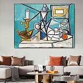 preiswerte Abstrakte Gemälde-Handgemaltes Picasso-Ölgemälde, Picasso-Gemälde, abstraktes figuratives Wandkunstbild, handgefertigtes Gemälde, Kunstwerk für Heimdekoration, Wohnzimmer, Schlafzimmer, gerollte Leinwand, ohne Rahmen