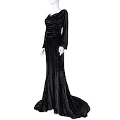 abordables Déguisements pour femmes-Rétro Vintage Punk &amp; Gothique Steampunk Robe Robes de sirène Grande taille Normal Sorcière Morticia Addams Déguisement Femmes Fille Fantaisie Nuit de Walpurgis Halloween Carnaval Mascarade Fête