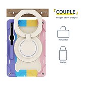 billiga Fodral till Samsung-surfplattor-Tablett Skal fodral Till Samsung Galaxy Tab S9 11 inch S8 Ultra 14.6&#039;&#039; S8 Plus 12.4&#039;&#039; S8 S7 Plus FE S7 11&#039;&#039; A 8.0&quot; A8 A7 Lite Bärbar Handtag Pennhållare Rustning PC Silikon