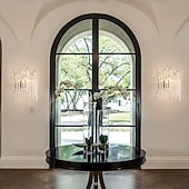 Χαμηλού Κόστους Κρυστάλλινα Επιτοίχια Φωτιστικά-απλίκα τοίχου led κρυστάλλινο ρυθμιζόμενο 25/40cm g9 μινιμαλιστικό φωτιστικό τοίχου φωτιστικό εσωτερικού χώρου για κρεβατοκάμαρα σαλονιού 110-240v