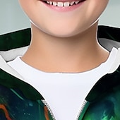cheap Boy&#039;s 3D Animals-Boys 3D Animal Dinosaur Hoodie Coat Outerwear Long Sleeve 3D Print Fall Winter Fashion Streetwear Cool Kids 3-12 Years Outdoor Casual Daily Regular Fit