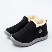 baratos Ténis de mulher-Botas de inverno impermeáveis para homens e mulheres - calçados quentes com forro de pele para atividades ao ar livre