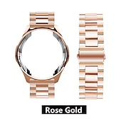 cheap Samsung Watch Bands-Watch Band for Samsung Galaxy Watch 6 5 4 40/44mm Watch 6 Classic 43/47mm Watch 5 Pro 45mm Watch 4 Classic 42/46mm 3 41mm Stainless Steel Replacement  Strap with Case Sport Band Wristband