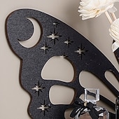  Elegant Wooden Butterfly Single Tier Wall Shelf for Home Decor and Storage