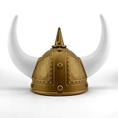 preiswerte Zubehör und mehr-Retro Vintage Mittelalterlich Hut Rüstung Gehörnter Helm Wikinger Unisex Vikinger Halloween Karneval Maskerade Leistung Party LARP Kinder Erwachsene Hut Ganzjahres