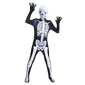 abordables Disfraces para hombres-Traje de Cuerpo Completo Traje de cosplay Body Calavera Monstruo Zalgo Cosplay Niños Adulto Hombre Chico Carnaval Mascarada Mardi Gras Fiesta Víspera de Todos los Santos Rendimiento Disfrazarse