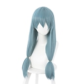 cheap Anime Wigs-Anime Blue Halloween Cosplay Party Wigs