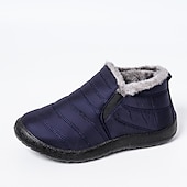 baratos Ténis de mulher-Botas de inverno impermeáveis para homens e mulheres - calçados quentes com forro de pele para atividades ao ar livre