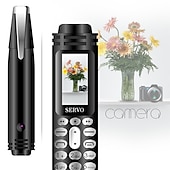 cheap Indoor IP Network Cameras-1PCS Mini Rechargeable Cell Phone 0.95 Inch Bluetooth Dialer Small Screen Cell Phone Support GSM Dual SIM with Camera Flashlight Radio Music Player