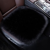 levne Potahy na autosedačky-Polštáře na sedadlo automobilu s kožichem podložka z umělé vlny dlouhý plyš univerzální teplý polštář na sedadlo žen v zimě