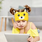 olcso Fejhallgatók-Puhább rugalmas kényelmes vezeték nélküli zenei fülhallgató gyerekeknek állatos alvó fejhallgató szemmaszk Bluetooth V5.0 fejhallgató fejpánt