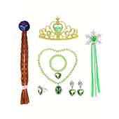 ieftine Costume pentru fete-Frozen DinBasme Prințesă Anna Rochie de fete cu flori Costum de petrecere tematică Rochii din tul Cosplay Film Cosplay for Fete Pentru copii Carnaval Mascaradă Nuntă Invitat la nunta