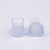 abordables Plantillas-Protectores de tacón alto para mujer: fundas transparentes antideslizantes para tacones de aguja para bodas, eventos en el césped y fiestas al aire libre.
