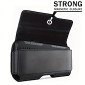 levne univerzální taška na telefon-módní pánské horizontální kožené pouzdro na opasek pouzdro pouzdro rukáv držák telefonu zadek taška mužské příležitostné cestování venkovní pas balit tašku