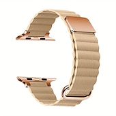 رخيصةأون عصابات Apple Watch-متوافق مع Apple Watchband 38 مم 40 مم 41 مم 42 مم 44 مم 45 مم 49 مم مشبك معدني نساء رجال جلد استبدال حزام الساعة إلى iwatch Ultra 2 Series 9 8 7 SE 6 5 4 3 2 1