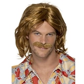 Mens 1970s Abba Wig Halloween Cosplay Party Wigs3