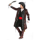 levne Pánské kostýmy-Pirates of the Caribbean Pirát Karnevalový kostým Cosplay kostým Kostým na Večírek Maškarní Dospělé Pánské Úbory cosplay Výkon Párty předvečer Všech svatých Plesová maškaráda Jednoduchý karnevalov
