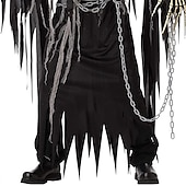 levne Duchové a Sklizňové-Duch Ghostface Cosplay kostým plášť s kapucí Dospělé Pánské cosplay Výkon Párty předvečer Všech svatých Karneval Plesová maškaráda Jednoduchý karnevalový kostým