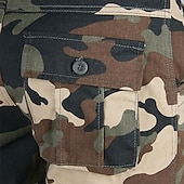 cheap Cargo Pants-Men's Cargo Pants Cargo Trousers Hiking Pants Pocket Plain Comfort Quick Dry Daily Outdoor Going out Fashion Casual Blue Camouflage Blue