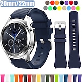 abordables Bracelets de montre Samsung-Bracelet en silicone souple de sport pour Samsung Galaxy Watch 3 4 5 6 40 mm 44 mm 6 classique 43 mm 47 mm 4 classique 42 mm 46 mm 5 LTE 5 PRO 20 mm 22 mm bracelet pour Huawei Watch GT 2 /2e/2 pro