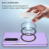 cheap Samsung Cases-Phone Case For Samsung Galaxy Z Fold 7 Z Fold 6 Z Fold 5 Z Fold 4 Z Fold 3 Back Cover With Magsafe Support Wireless Charging Shockproof PC