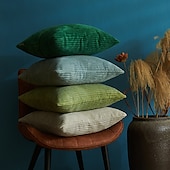 economico Tendenze cuscini-cuscini decorativi cuscini più belli velluto a coste tinta unita semplice senza anima strisce di mais fodera per cuscino fodera per cuscino multicolore