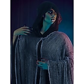 levne Pánské kostýmy-Duch Smrtka Cosplay kostým Kostým na Večírek plášť s kapucí Dospělé Pánské Dámské Úbory Strašidelný kostým Výkon Párty předvečer Všech svatých Plesová maškaráda Mardi Gras Jednoduchý karnevalov