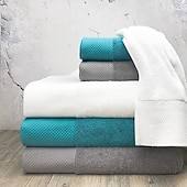 abordables Les serviettes-ensemble de serviettes en coton trois pièces, cadeau d&#039;entreprise, serviette de bain, usage hôtelier