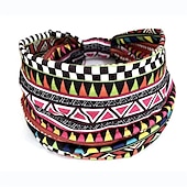 abordables Accessoires de coiffure-Bandes de cheveux pour femmes, motifs imprimés africains, large bord, nouage élastique, bandeaux de sport, de yoga, couvre-chef pour femmes, accessoires pour cheveux