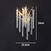 Χαμηλού Κόστους Κρυστάλλινα Επιτοίχια Φωτιστικά-απλίκα τοίχου led κρυστάλλινο ρυθμιζόμενο 25/40cm g9 μινιμαλιστικό φωτιστικό τοίχου φωτιστικό εσωτερικού χώρου για κρεβατοκάμαρα σαλονιού 110-240v